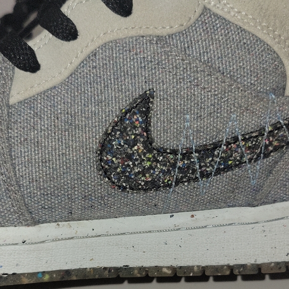 Nike Crater Air Jordan 1 Mid SE Men Size 11 Grey Fog/University Blue-Black - Picture 13 of 14